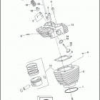 FLHTCU 1FCM ULTRA CLASSIC (2012) CYLINDERS, HEADS & VALVES - TWIN CAM 103 ™
