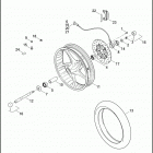 FLSTSE3 1PY9 CVO SOFTAIL CONVERTIBLE (2012) Колесо переднее