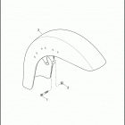 FLSTSE3 1PY9 CVO SOFTAIL CONVERTIBLE (2012) FENDER, FRONT