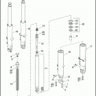 FLHTP 1FMM ELECTRA GLIDE STANDARD POLICE (2012) FORK, FRONT, LEFT & RIGHT (FAIRING MODELS)