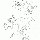 FLHTCU 1FCM ULTRA CLASSIC (2012) FENDERS, REAR
