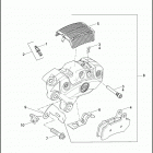 VRSCF 1HPH V-ROD MUSCLE (2012) BRAKE CALIPER, FRONT