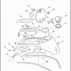 FLHTCUSE7 1PR8 CVO ULTRA CLASSIC (2012) CONSOLE, FUEL TANK