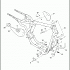 XL1200N 1CZ3 NIGHTSTER (2012) FRAME & JIFFY STAND - 883L / N / R, 1200C / CP / N...