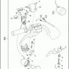 FLSTN 1JD5 SOFTAIL DELUXE (2012) SWITCHES, HANDLEBAR AND TURN SIGNALS, RIGHT, FRONT