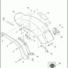 FXST 1BVV SOFTAIL STANDARD (2012) FENDERS & SUPPORTS, REAR - FXST