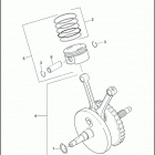 FLHXSE3 1PZ8 CVO STREET GLIDE (2012) PISTONS & FLYWHEEL ASSEMBLY - TWIN CAM 110 ™