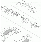 FXDF 103 1GYM DYNA FAT BOB (2012) FOOTBOARDS & FOOTPEGS