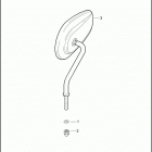 FLSTN 1JD5 SOFTAIL DELUXE (2012) Зеркало