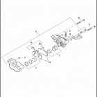 FLSTSE3 1PY9 CVO SOFTAIL CONVERTIBLE (2012) BRAKE CALIPER, FRONT