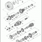 FLSTN 1JD5 SOFTAIL DELUXE (2012) TRANSMISSION GEARS