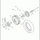 FLHTP 1FMM ELECTRA GLIDE STANDARD POLICE (2012) Колесо заднее