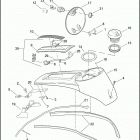 FLHTCUTG 1MAM TRI GLIDE ULTRA CLASSIC (2012) CONSOLE, FUEL TANK
