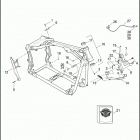 FLSTSE3 1PY9 CVO SOFTAIL CONVERTIBLE (2012) FRAME & JIFFY STAND