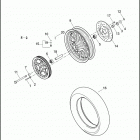 XL883L 4CR2 SUPERLOW (2012) WHEELS, REAR, CAST - 883L / N / R, 1200C / CP