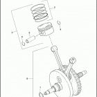 FLSTN 1JD5 SOFTAIL DELUXE (2012) PISTONS & FLYWHEEL ASSEMBLY - TWIN CAM 96 ™