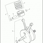 FXDF 103 1GYM DYNA FAT BOB (2012) PISTONS & FLYWHEEL ASSEMBLY - TWIN CAM 103 ™