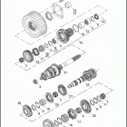 FLHTCUSE7 1PR8 CVO ULTRA CLASSIC (2012) TRANSMISSION GEARS