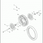 FLHTCUTG 1MAM TRI GLIDE ULTRA CLASSIC (2012) Колеса перед