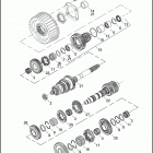 FLSTSE3 1PY9 CVO SOFTAIL CONVERTIBLE (2012) TRANSMISSION GEARS