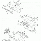 FXDF 103 1GYM DYNA FAT BOB (2012) FENDERS, REAR - FXDB, FXDF & FXDWG
