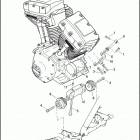 FLHTCUSE4 1PR8 CVO ULTRA CLASSIC (2009) ENGINE MOUNTS & STABILIZER LINK