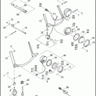 FLSTN 1JD5 SOFTAIL DELUXE (2011) PASSING LAMPS & TURN SIGNALS, FRONT - FLSTC & FLST...