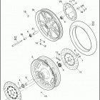 FXDF 1GY4 DYNA FAT BOB (2011) WHEELS, FRONT, CAST & SLOTTED
