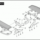 FLHTP 1FMM ELECTRA GLIDE STANDARD POLICE (2010) FOOTBOARDS