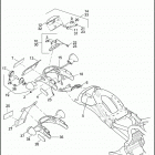 VRSCDX 1HHH VRSCDX NIGHT ROD SPECIAL (2011) TAIL LAMP, TURN SIGNALS REAR & LICENSE PLATE BRACK...