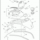 FLHTCUTG 1MAM TRI GLIDE ULTRA CLASSIC (2011) CONSOLE, FUEL TANK