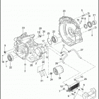 FLTRUSE 1TA8 CVO ROAD GLIDE (2011) CRANKCASE, ENGINE OIL FILTER & COOLER - TWIN CAM 1...