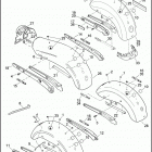 FXDC 1GV4 DYNA SUPER GLIDE CUSTOM (2011) FENDERS, REAR