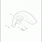 FLHTCUSE6 1PR8 CVO ULTRA CLASSIC (2011) FENDERS, FRONT