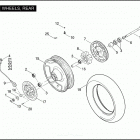 FLHP 1FHM ROAD KING POLICE (2011) Колесо заднее