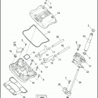 XL1200CP 1LH3 SPORTSTER 1200 CUSTOM (H-D1) (2011) ROCKER ARM ASSEMBLY & PUSH RODS - 883L / N / R, 12...