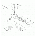 FXDC 1GV4 DYNA SUPER GLIDE CUSTOM (2011) Повторители поворота передние