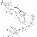FLHR 96 FB4 ROAD KING (2011) FRAME & FORK, REAR & LUGGAGE RACK