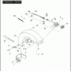 FLHTCUTG 1MAM TRI GLIDE ULTRA CLASSIC (2011) FENDERS, FRONT