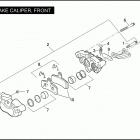 FLSTSE2 1PY9 CVO SOFTAIL CONVERTIBLE (2011) BRAKE CALIPER, FRONT