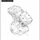 FLHR 96 FB4 ROAD KING (2011) ENGINE ASSEMBLY - TWIN CAM 96