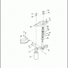 FLHXSE2 1PZ8 CVO STREET GLIDE (2011) FORK BRACKETS, FRONT