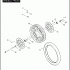 FLHTCUTG 1MAM TRI GLIDE ULTRA CLASSIC (2011) Колеса перед