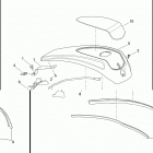 FLHXSE2 1PZ8 CVO STREET GLIDE (2011) CONSOLE, FUEL TANK