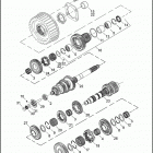 FLHR 96 FB4 ROAD KING (2011) TRANSMISSION GEARS