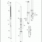 FXDC 1GV4 DYNA SUPER GLIDE CUSTOM (2011) FORK, FRONT