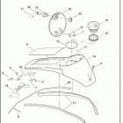 FLHTCU 103 1FCM ULTRA CLASSIC (2011) CONSOLE, FUEL TANK - FLHT, FLHTC, FLHTCU, FLHTK, F...