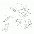 FLHTCUSE6 1PR8 CVO ULTRA CLASSIC (2011) LICENSE PLATE BRACKET & TURN SIGNALS, REAR