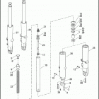 FLHTP 1FMM ELECTRA GLIDE STANDARD POLICE (2011) FORK, FRONT, LEFT & RIGHT (FAIRING MODELS)