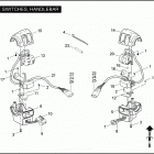 FLHP 1FHM ROAD KING POLICE (2011) SWITCHES, HANDLEBAR